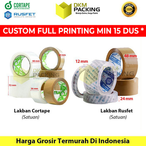 [EZO.9201577] Lakban 48mm x 90yard Plakban Isolasi Tape TERMURAH / SATUAN