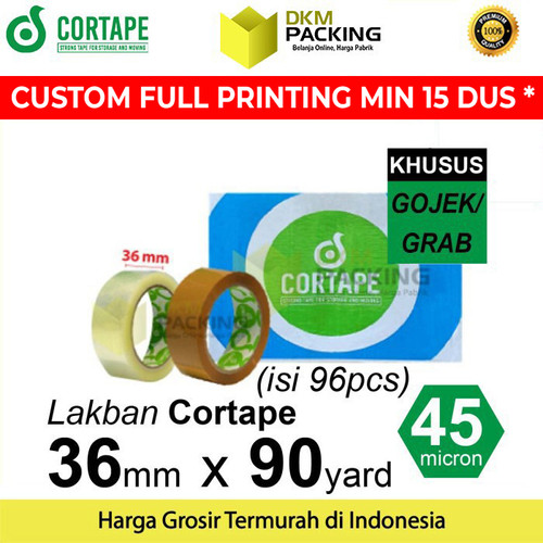 [EZO.9201583] Lakban 36mm x 90yard CORTAPE Plakban Isolasi PREMIUM OJOL DUS