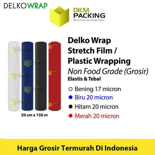 [EZO.9201596] Plastik Wrapping Stretch Film 50cm x 150m DELKOWRAP /DUS