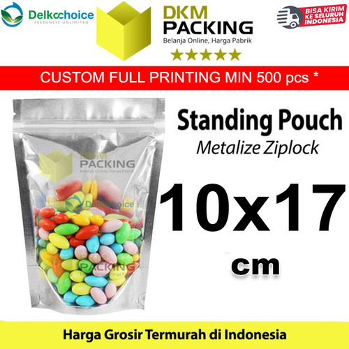 [EZO.9201701] Standing Pouch 10x17cm Alumunium Foil Sealer Makanan Delkochoice