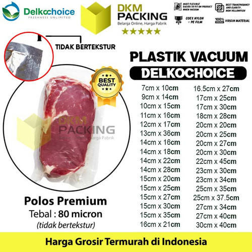 [EZO.9201702] Plastik Vacuum Bag Polos Smooth Vakum Vacum Sealer Makanan DELKOCHOICE