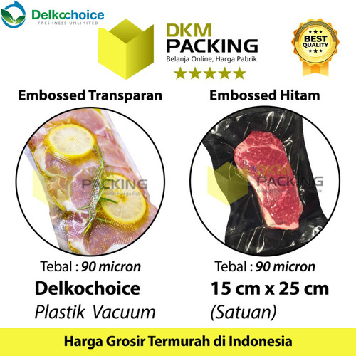 [EZO.9201738] Plastik Vacuum Emboss Bag 15x25cm Vakum Sealer EMBOSSED Makanan Bintik