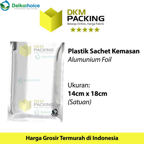 [EZO.9201943] PLASTIK KEMASAN SACHET BAG 14x18CM SASET ALUMUNIUM FOIL DELKOCHOICE