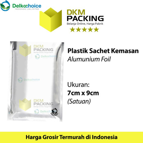 [EZO.9201948] PLASTIK KEMASAN SACHET BAG 7x9CM SASET ALUMUNIUM FOIL DELKOCHOICE