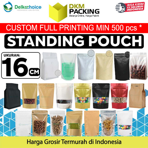 [EZO.9202029] Plastik Klip Variasi Ukuran 16cm Standing Pouch Kemasan Sealer Makanan