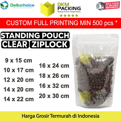 [EZO.9202040] Plastik Klip XTRA SMALL Ukuran 10cm Standing Pouch Kemasan Makanan