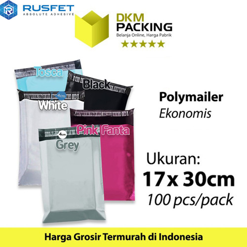 [EZO.9202092] Polymailer PACK MURAH 17x30cm Amplop Plastik Packing Olshop EKONOMIS