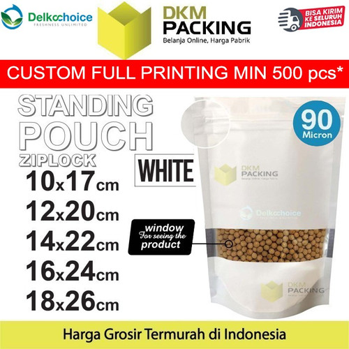 [EZO.9202207] Plastik Klip Standing Pouch Window Ziplock Sealer Makanan Varian