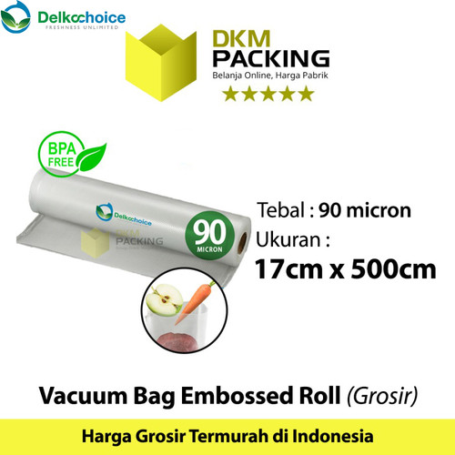 [EZO.9202229] Plastik Vacuum Emboss Roll 17cm x 500cm Vakum Embossed Roll /SATUAN