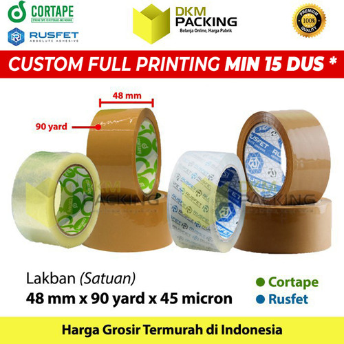 [EZO.9202235] Lakban 48mm x 90yard Plakban Isolasi OPP Tape TERMURAH /SATUAN