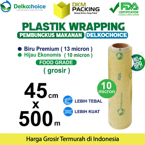 [EZO.9202253] Plastik Cling Wrap 45cm x 500m FOOD GRADE Food Wrapping /SATUAN