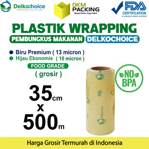 [EZO.9202255] Plastik Cling Wrap 35cm x 500m FOOD GRADE Food Wrapping /SATUAN