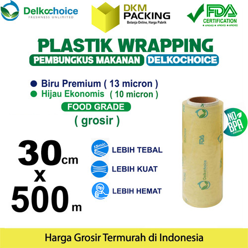 [EZO.9202256] Plastik Cling Wrap 30cm x 500m FOOD GRADE Food Wrapping /SATUAN