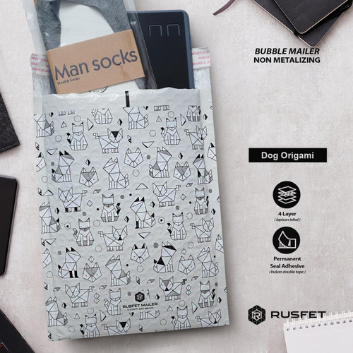 [EZO.9202269] AMPLOP BUBBLE MAILER WRAP ENVELOPE RUSFET MOTIF PREMIUM /SATUAN