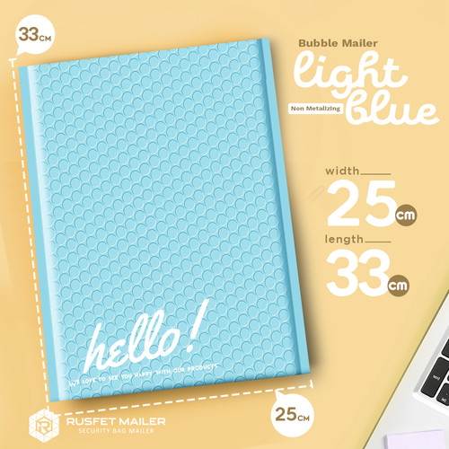 [EZO.9202275] AMPLOP BUBBLE MAILER 25x33cm WRAP ENVELOPE RUSFET PREMIUM /SATUAN