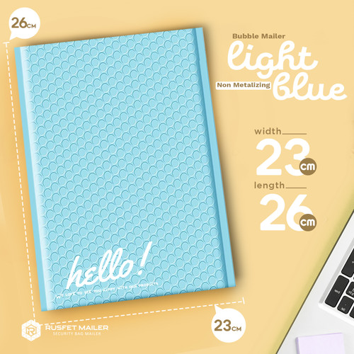 [EZO.9202276] AMPLOP BUBBLE MAILER 23x26cm WRAP ENVELOPE RUSFET PREMIUM /SATUAN
