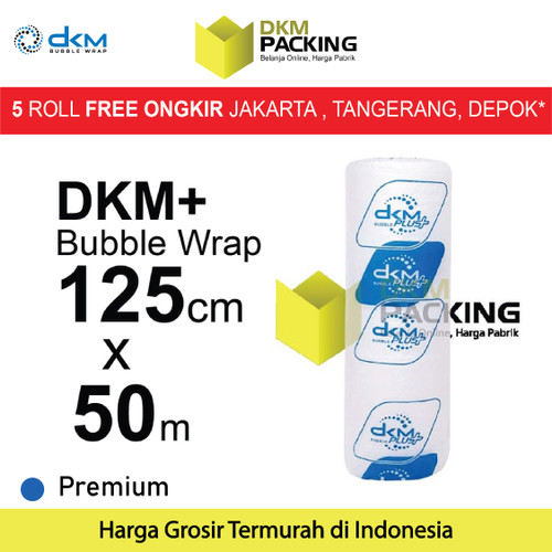 [EZO.9202295] Plastik Bubble Wrap 125cm x 50m BENING DKM PLUS PREMIUM TERMURAH /ROLL