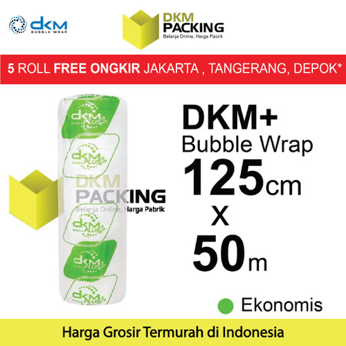 [EZO.9202297] Plastik Bubble Wrap 125cm x 50m BENING DKMPLUS EKONOMIS TERMURAH /ROLL