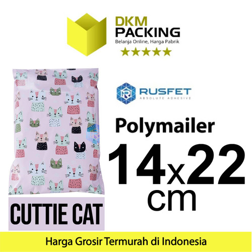 [EZO.9202313] Polymailer Polimailer Amplop Plastik Packing Motif Cat RUSFET /SATUAN