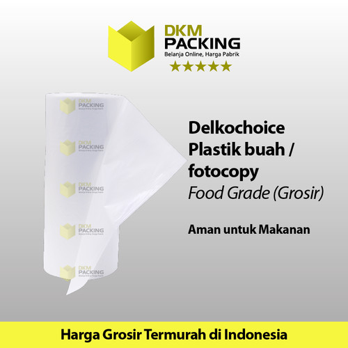 [EZO.9202319] Plastik HD 30x40cm Buah Sayur Photocopy DELKOCHOICE SNI TERMURAH /ROLL