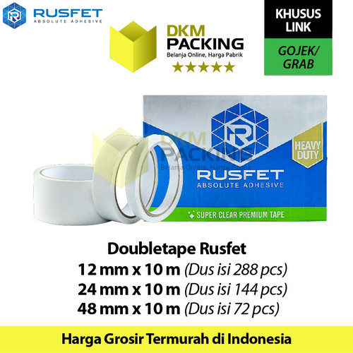 [EZO.9202324] Double Tape SUPER LENGKET DOUBLE TAPE RUSFET OJOL TERMURAH /DUS