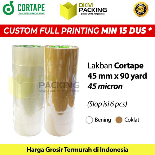 [EZO.9202356] Lakban 45mm x 90yard CORTAPE Plakban Isolasi PREMIUM TERMURAH /SELOP