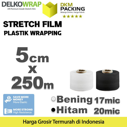 [EZO.9202394] Stretch Film 5cm x 250m Plastik Wrapping DELKO WRAP TERMURAH /SATUAN