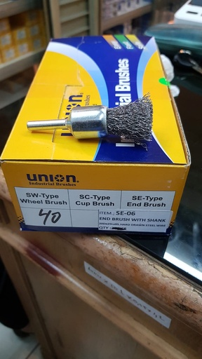 [SE-06] Union SE-Type Steel Wire End Brushes / Sikat Kawat Tangkai SE-06 20mm-3/4inch 