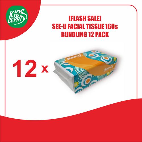 [EZM.1120133] [FLASH SALE] Tissue SEE-U FACIAL Classic SP 160s ISI 12 PACK (EXTRA EKONOMIS)