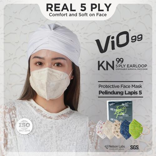 [EZM.1120135] Vio KN99 Mask '10S 5Ply Earloop Idul Fitri masker Ramadhan edition mix