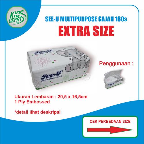[EZM.1120048] Tissue SEE-U Multipurpose 160s / See-U GAJAH EXTRA SIZE