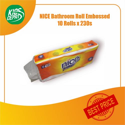 [EZM.1120303] Tissue NICE TOILET Embossed 230s 1 Pack isi 10 Rolls