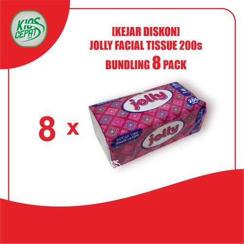 [EZM.1120172] [KEJAR DISKON] Tissue JOLLY FACIAL 200s ISI 8 PACK (JOLLY PINK)