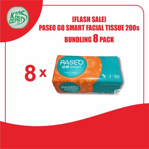 [EZM.1120027] [FLASH SALE] Tissue PASEO GO SMART Facial 200s isi 8 Pack (PASEO GO)