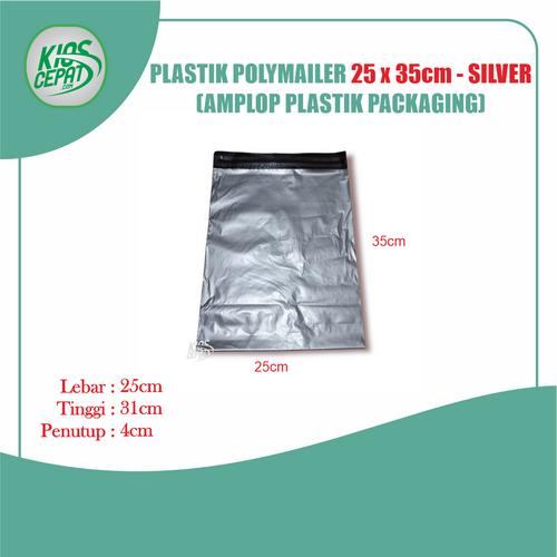 [EZM.1120379] Plastik Polymailer 25 x 35cm - SILVER (Amplop Plastik Packaging)