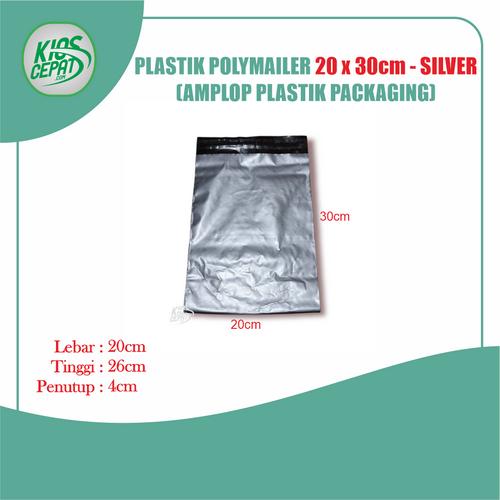 [EZM.1120380] Plastik Polymailer 20 x 30cm - SILVER (Amplop Plastik Packaging)