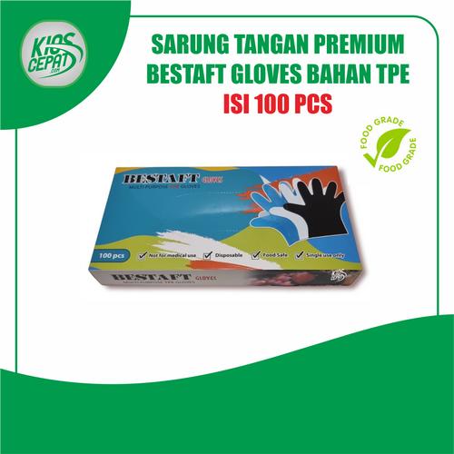 [EZM.1120387] Hand Gloves / Sarung Tangan BESTAFT TPE isi 100Pcs
