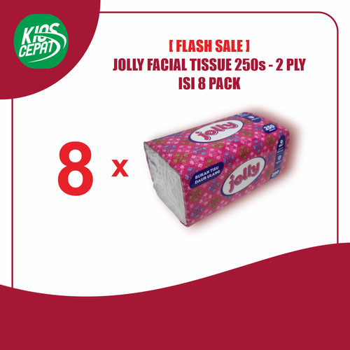 [EZM.1120196] [TC] [FLASH SALE] Tissue JOLLY FACIAL 250s ISI 8 PACK