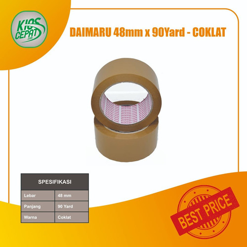[EZM.1120212] [TC] Lakban DAIMARU Coklat (48mm x 90Yd)