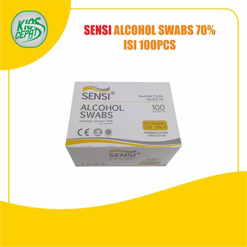 [EZM.1120229] SENSI Alcohol Swabs isi 100pcs