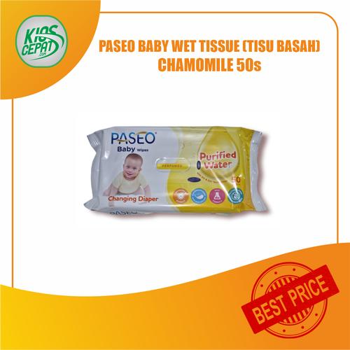 [EZM.1120007] Tissue PASEO Baby Wet Tissue Chamomile 50s (TISU BASAH)