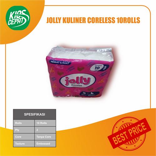 [EZM.1120098] Tissue JOLLY Jolly Kuliner Coreless 1Pack isi 10Rolls