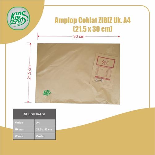 [EZM.1120059] Amplop Coklat Ukuran A4 (1Pack Isi 100pcs)