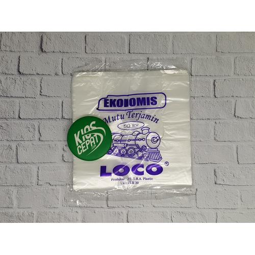 [EZM.1120495] KANTONG PLASTIK HD LOCO EKONOMIS NATURAL UK 15