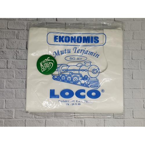 [EZM.1120496] KANTONG PLASTIK HD LOCO EKONOMIS PUTIH UK 28