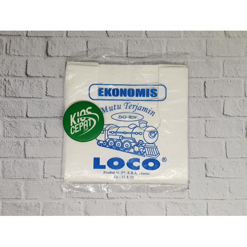 [EZM.1120274] KANTONG PLASTIK HD LOCO EKONOMIS PUTIH UK 17