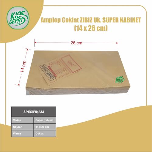 [EZM.1120281] Amplop Coklat Ukuran Super Kabinet (1Pack Isi 100pcs)
