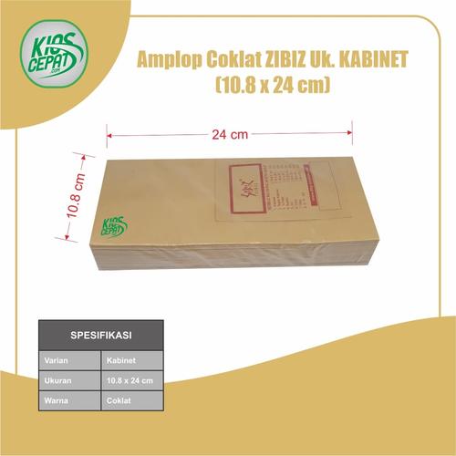 [EZM.1120282] Amplop Coklat Ukuran Kabinet (1Pack Isi 100pcs)