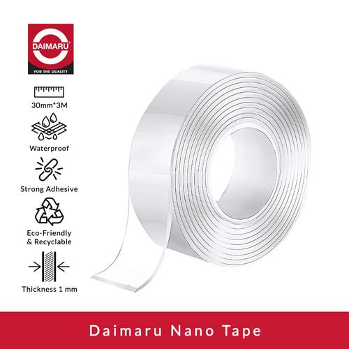 [EZM.1130099] Daimaru Nano Double Tape 3cm x 3m Selotip Isolasi Bening