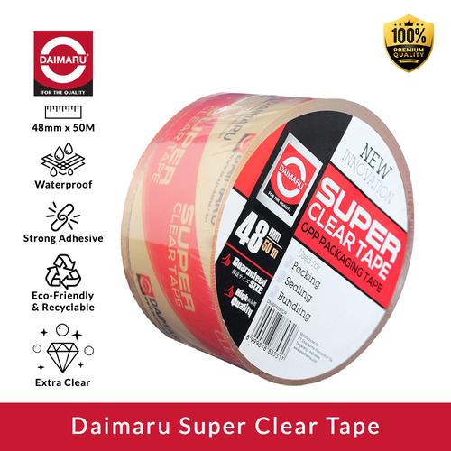 [EZM.1130102] Daimaru OPP Lakban Bening Super Clear Tape 48mm x 50M 1 Roll/1Pcs